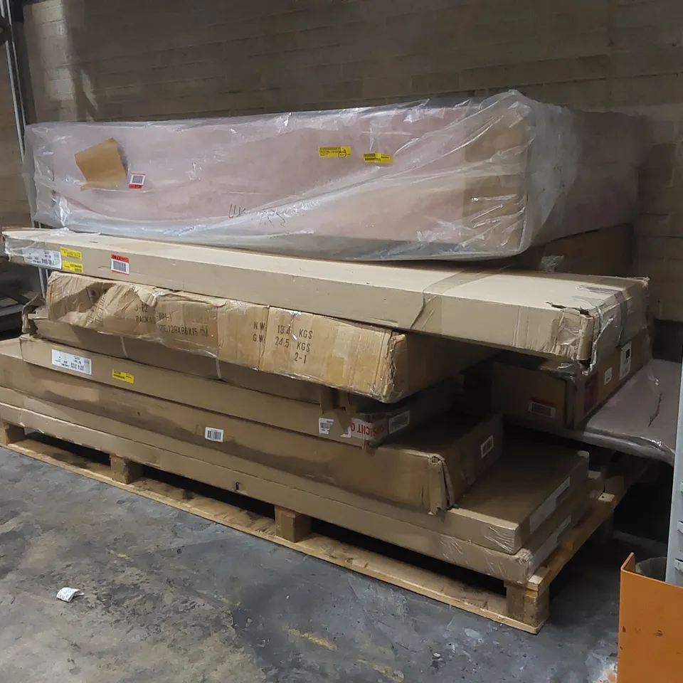 PALLET CONTAINING A LARGE ASSORTMENT OF FURNITURE PARTS ECT