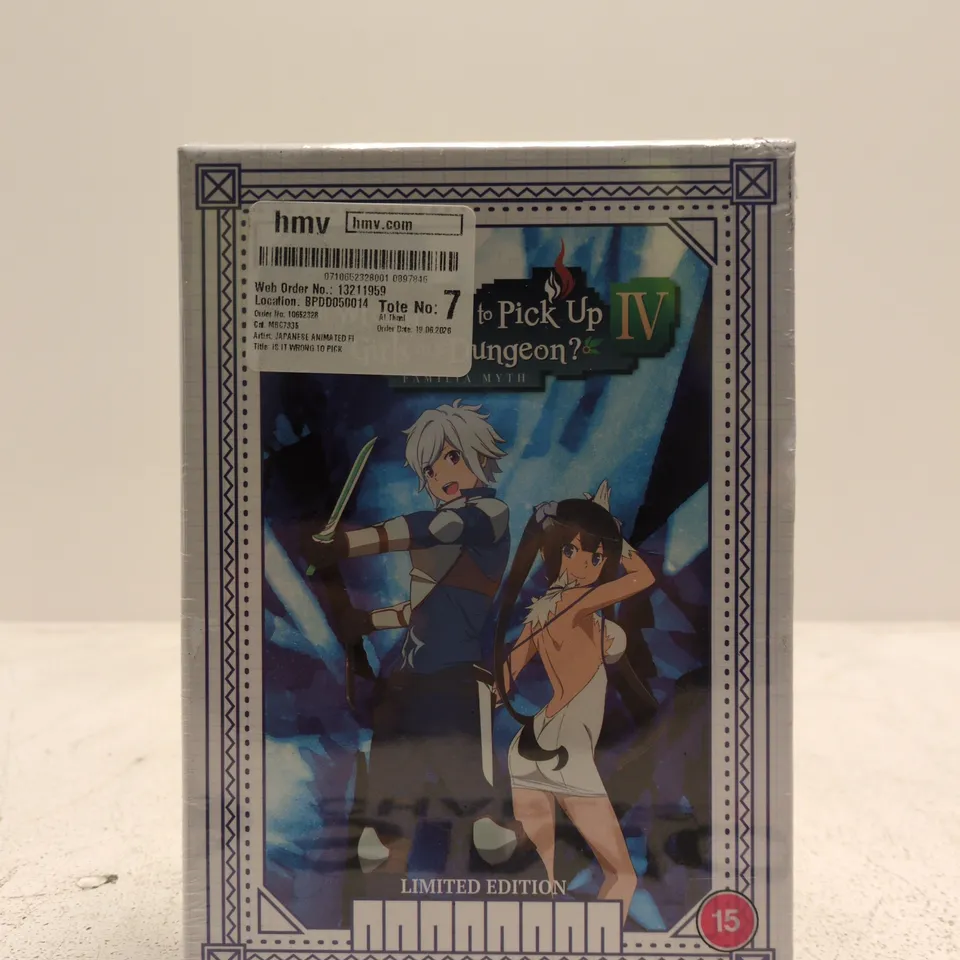 BOXED IS IT WRONG TO TRY TO PICK UP GIRLS IN A DUNGEON DVD SET