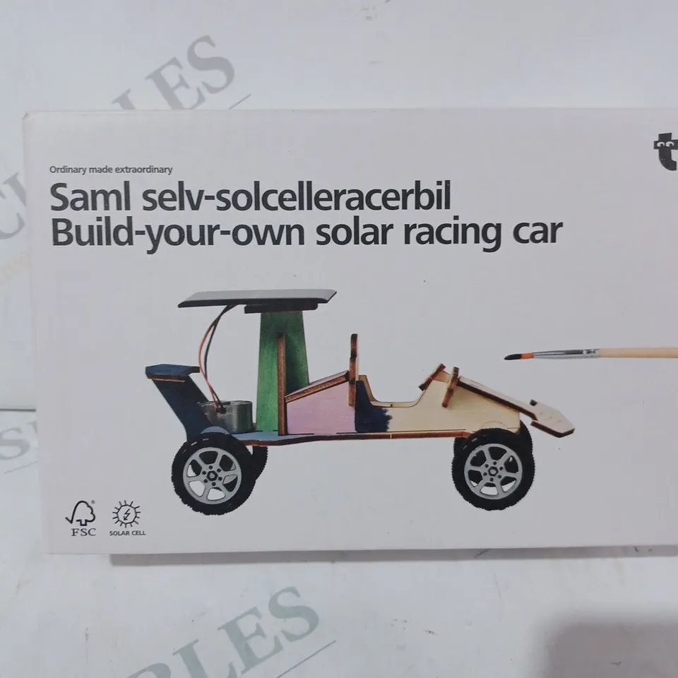 BOXED BUILD YOUR OWN SOLAR RACING CAR