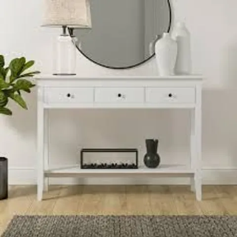 BOXED DUNELM LYNTON CONSOLE TABLE - WHITE
