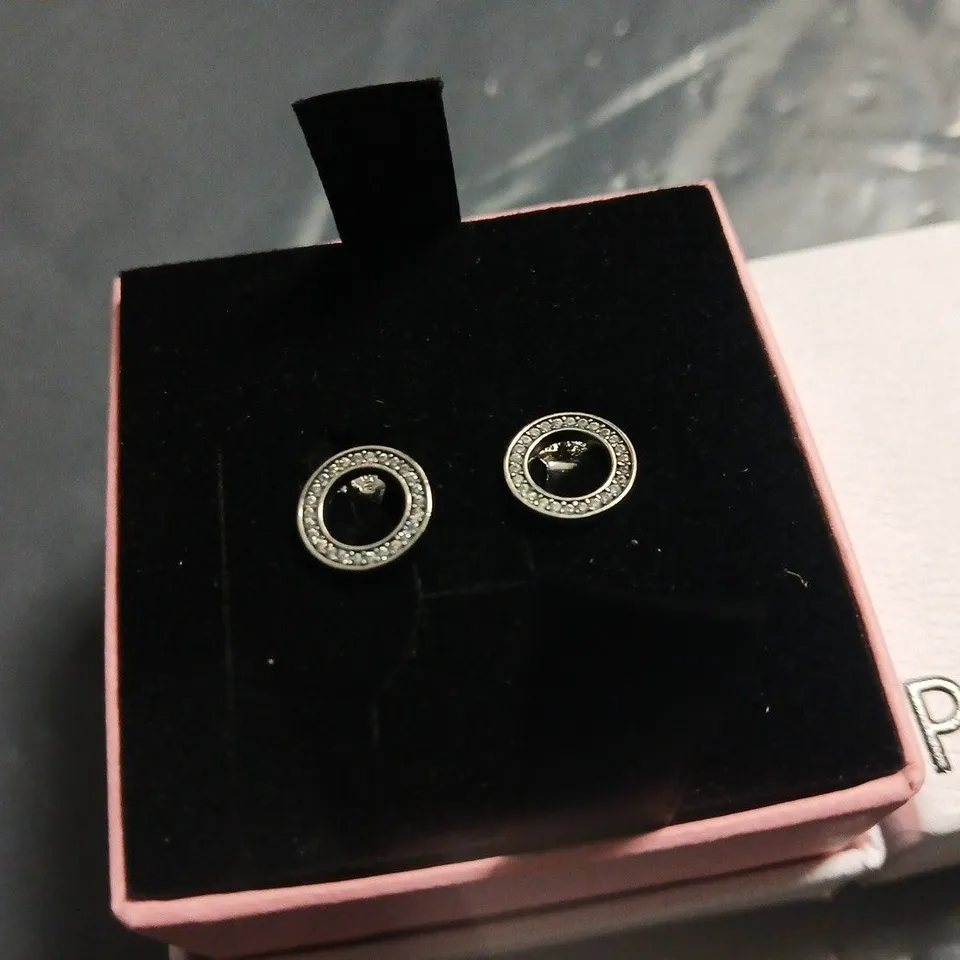 BOXED SET OF PANDORS EARRINGS - S 925 STAMP