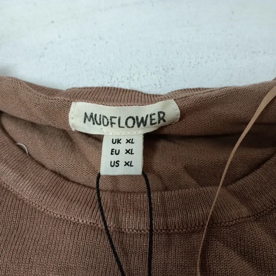 MUDFLOWER MOCHA XL SWEATER TAGGED