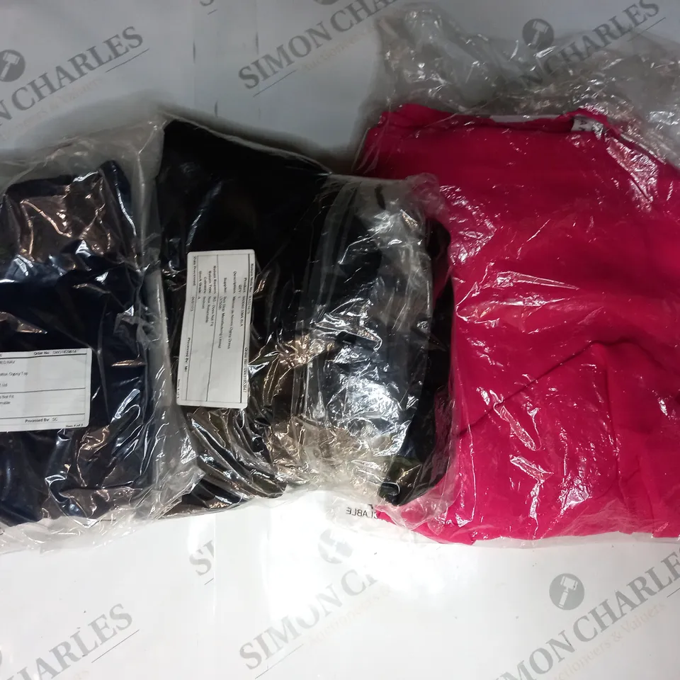 APPROXIMATELY 5 ASSORTED CLOTHING ITEMS IN VARIOUS STYLES AND SIZES