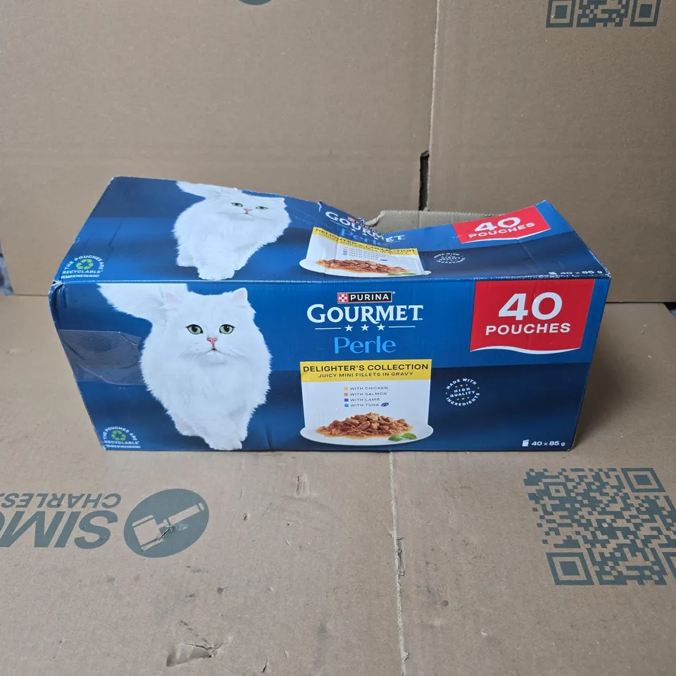 PURINA GOURMET PERLE DELIGHTER'S COLLECTION JUICY MINI FILLETS IN GRAVY 40 X 85G POUCHES