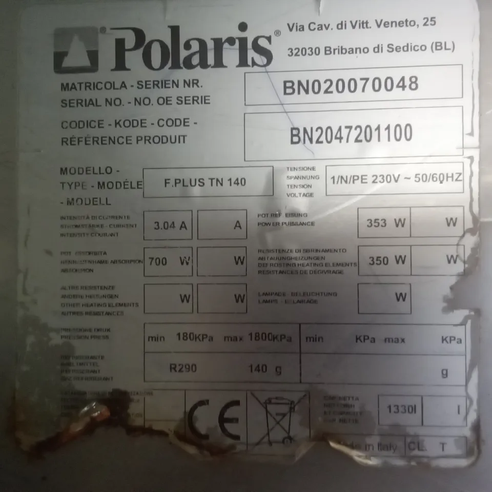 POLARIS F.PLUS TN 140 DOUBLE DOOR FRIDGE 