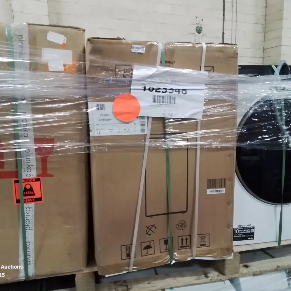 PALLET CONTAINING APPROXIMATELY 6 RAW ELECTRICAL ITEMS TO INCLUDE: