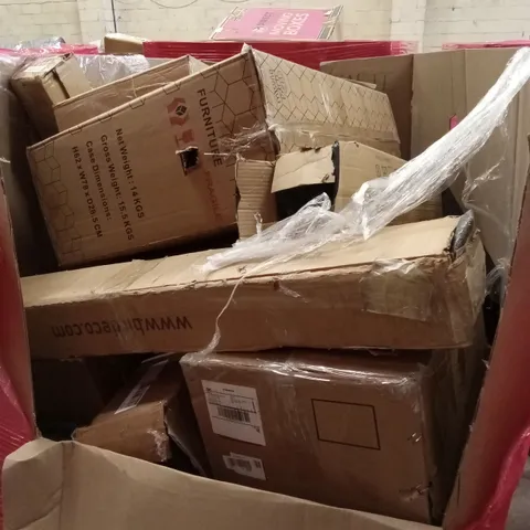 PALLET OF ASSORTED HOUSEHOLD GOODS AND PRODUCTS TO INCLUDE; FURNITURE ETC