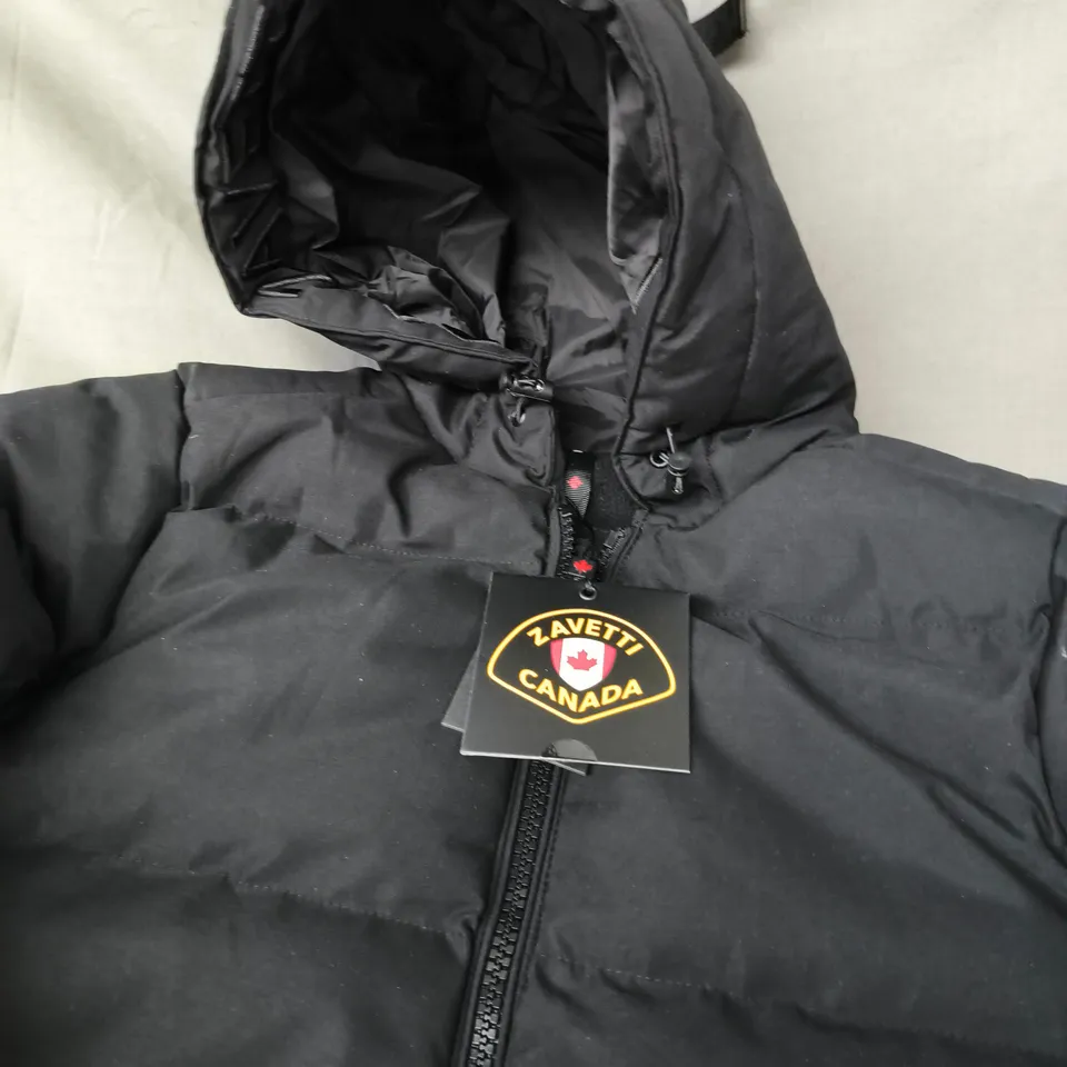 ZAVETTI CANADA WOMEN'S PUFFER JACKET – JET BLACK, UK SIZE S