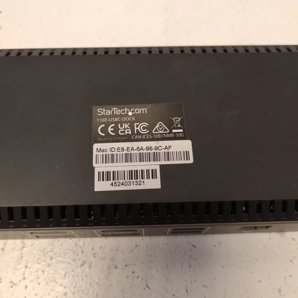 STARTECH 116E-USBC-DOCK USB-C DOCKING STATION