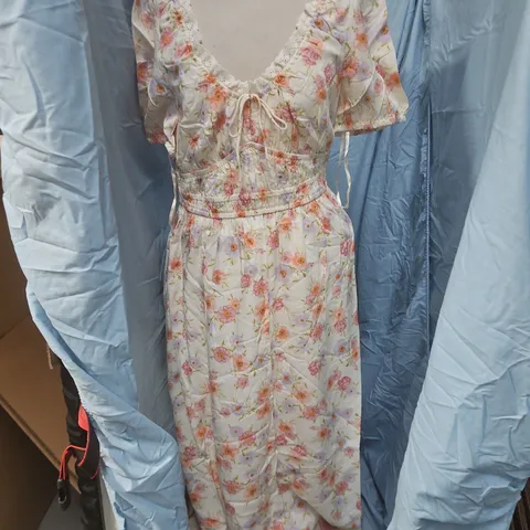 NOBODY'S CHILD X ELIZABETH SCARLETT FLORAL DRESS – UK 12