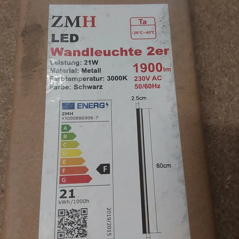 BOXED SET OF 2 ZMH LED WALL LIGHTS 