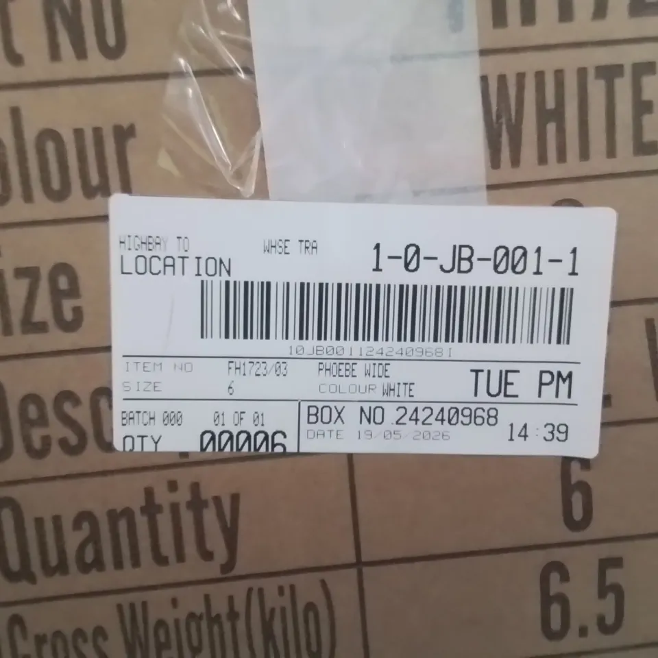 BOXED BRAND NEW APPROXIMATELY 6 SIMPLY BE PHEOBE WIDE SHOES WHITE SIZE 6