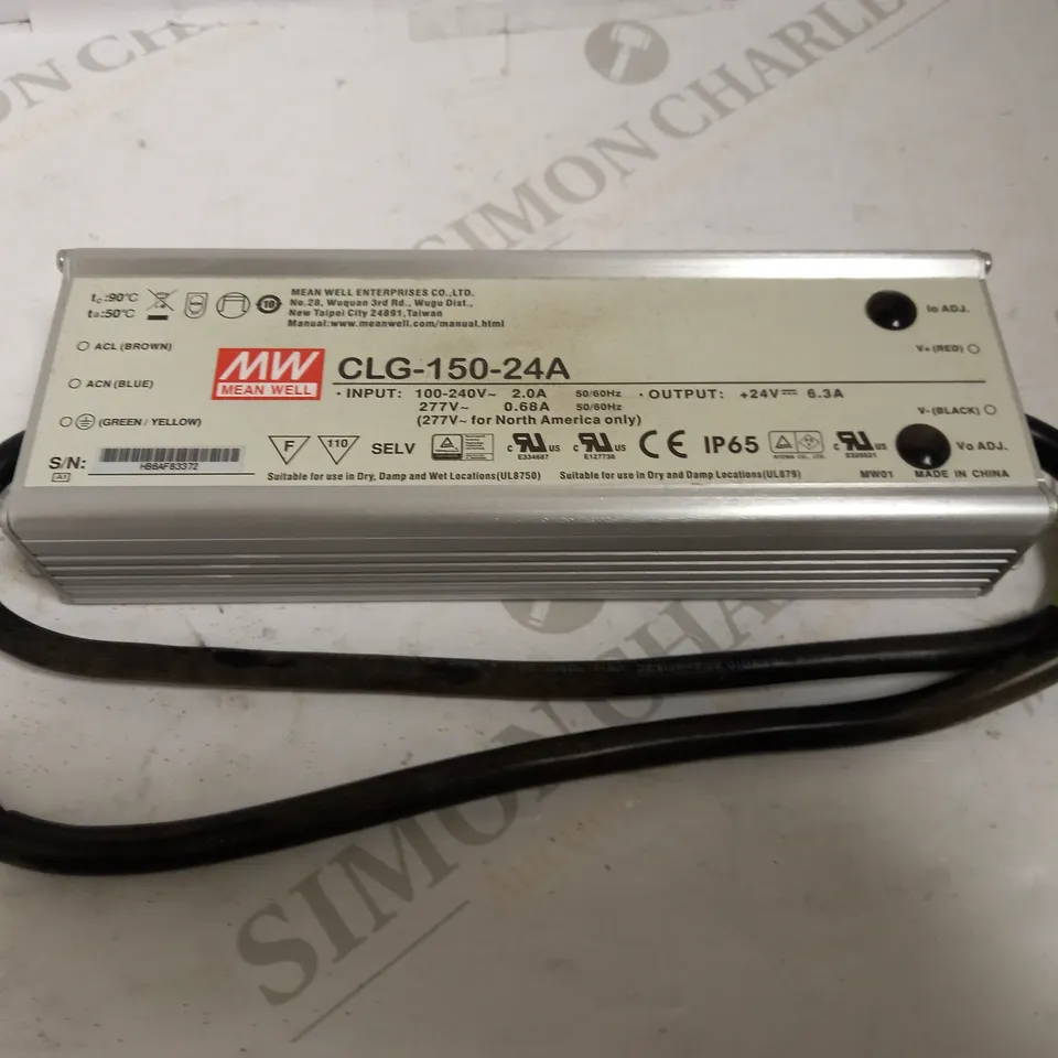 MEAN WELL CLG-150-24A 151.2W 24V IP65 LED POWER SUPPLY