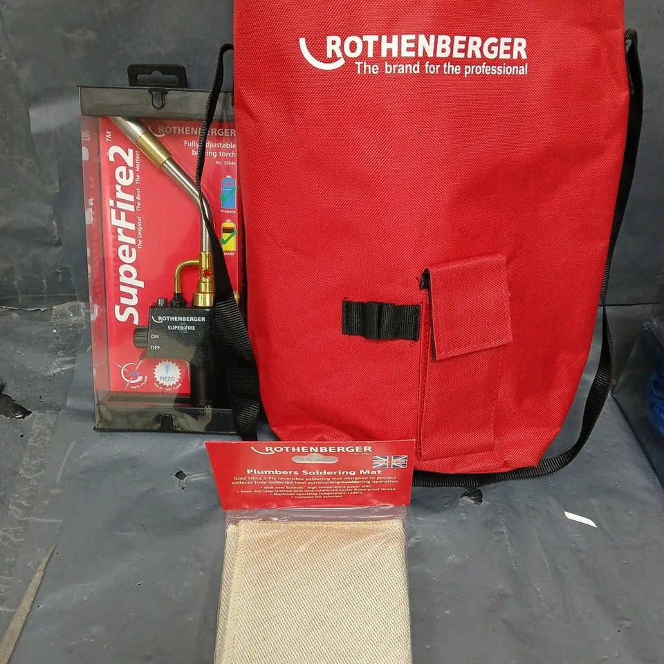 ROTHENBERGER SUPERFIRE 2 FULLY ADJUSTABLE BRAZING TORCH KIT