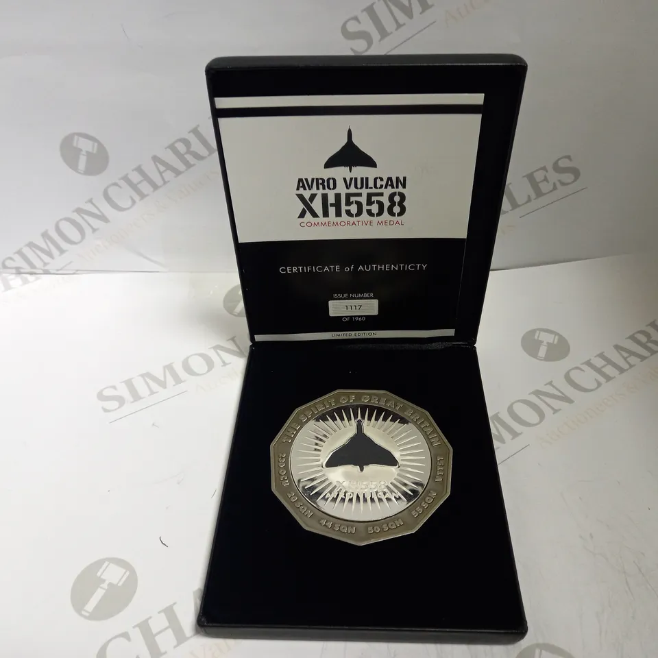 RAF COIN MEDAL MEMORABILIA - VULCAN XH558 LIMITED EDITION BOX SET - ISSUE 1117