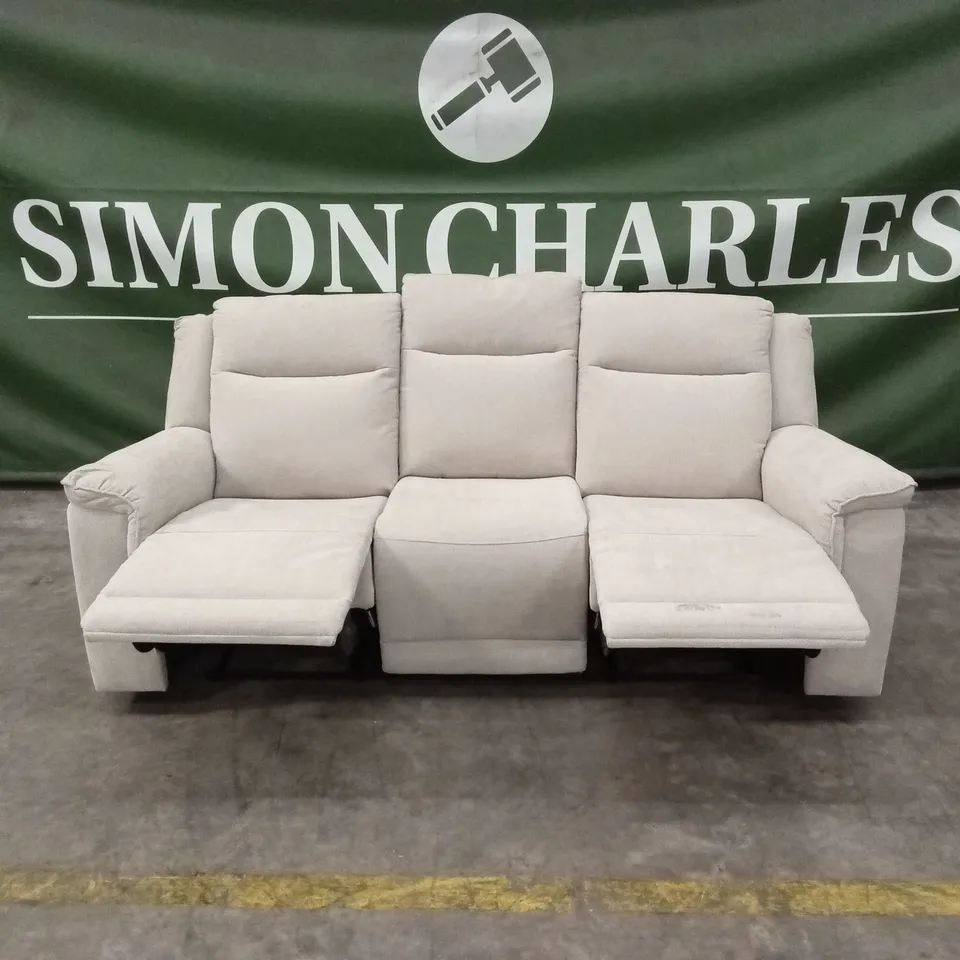 MIRO 3 SEATER MANUAL FABRIC RECLINER SOFA
