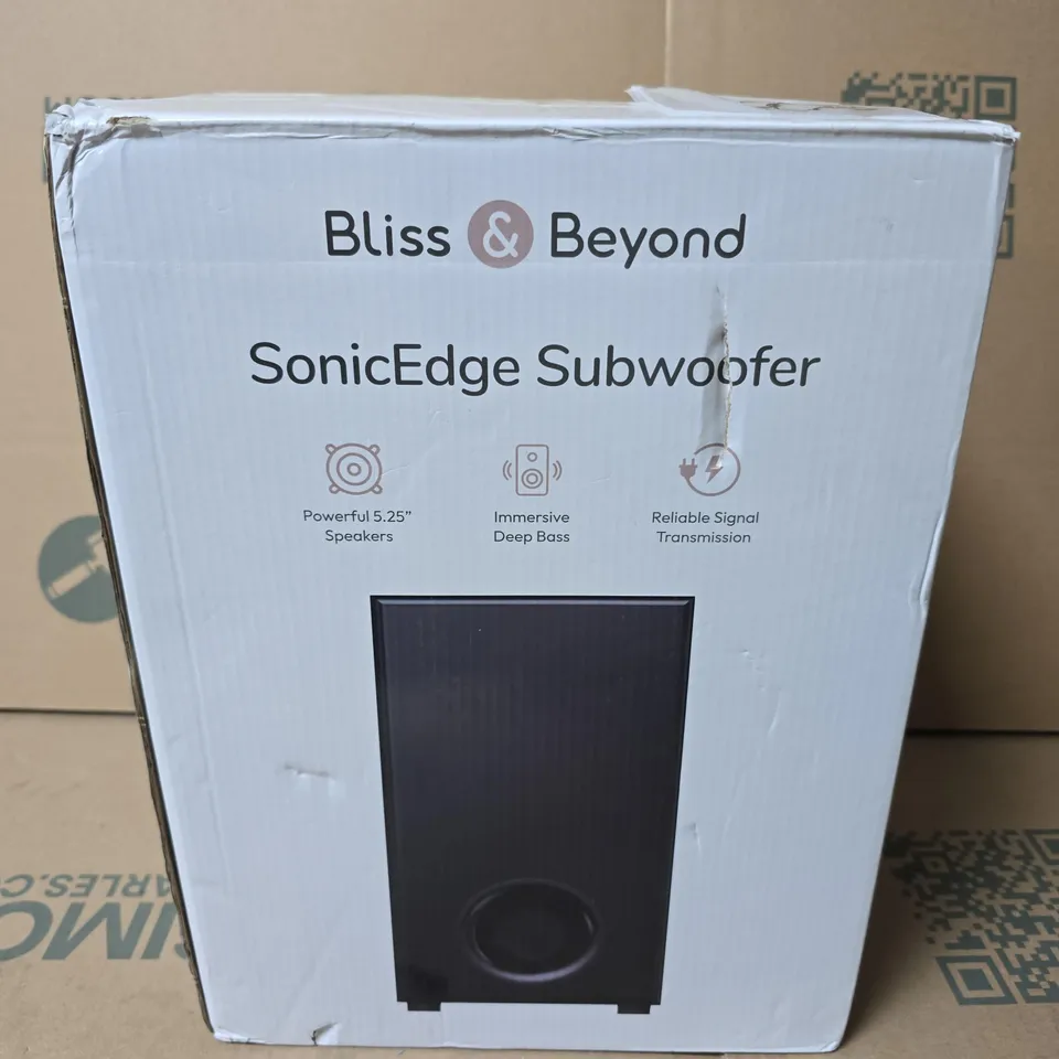 BLISS & BEYOND SONICEDGE SUBWOOFER – BOXED