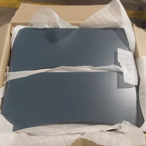 BOXED HARBY 600 WALL VANITY UNIT, H500 x W590 x D454mm - BLUE (1 BOX)