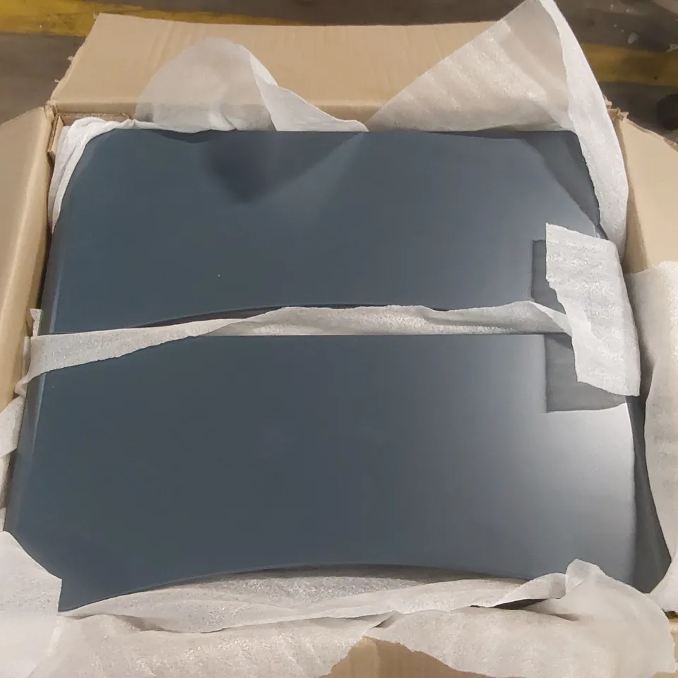 BOXED HARBY 600 WALL VANITY UNIT, H500 x W590 x D454mm - BLUE (1 BOX)