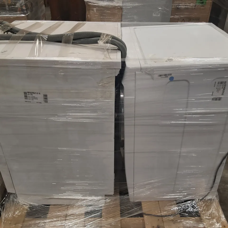 HOOVER H-WASH 500 HD4106AMC FREE STANDING WASHER DRYER AND HISENSE 14 PLACE FREESTANDING STANDARD DISHWASHER - UNPROCESSED RAW RETURNS