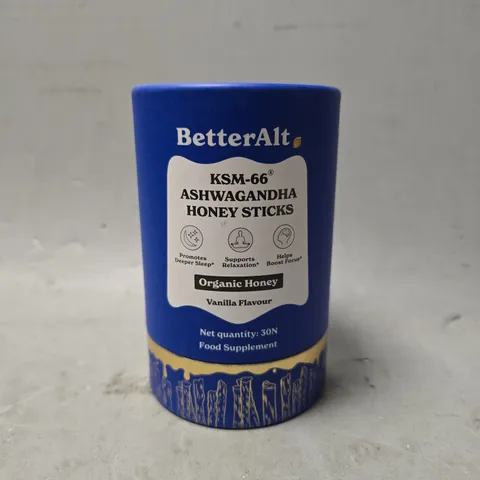 SEALED BETTERALT KSM-66 ASHWAGANDHA HONEY STICKS