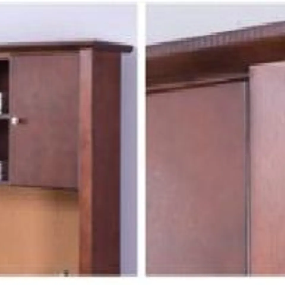 BRAND NEW BOXED DESIGNER HUDSON STUDY HUTCH NEW OAK ( UPPER SECTION TO DESK) 1200 × 335 × 104mm