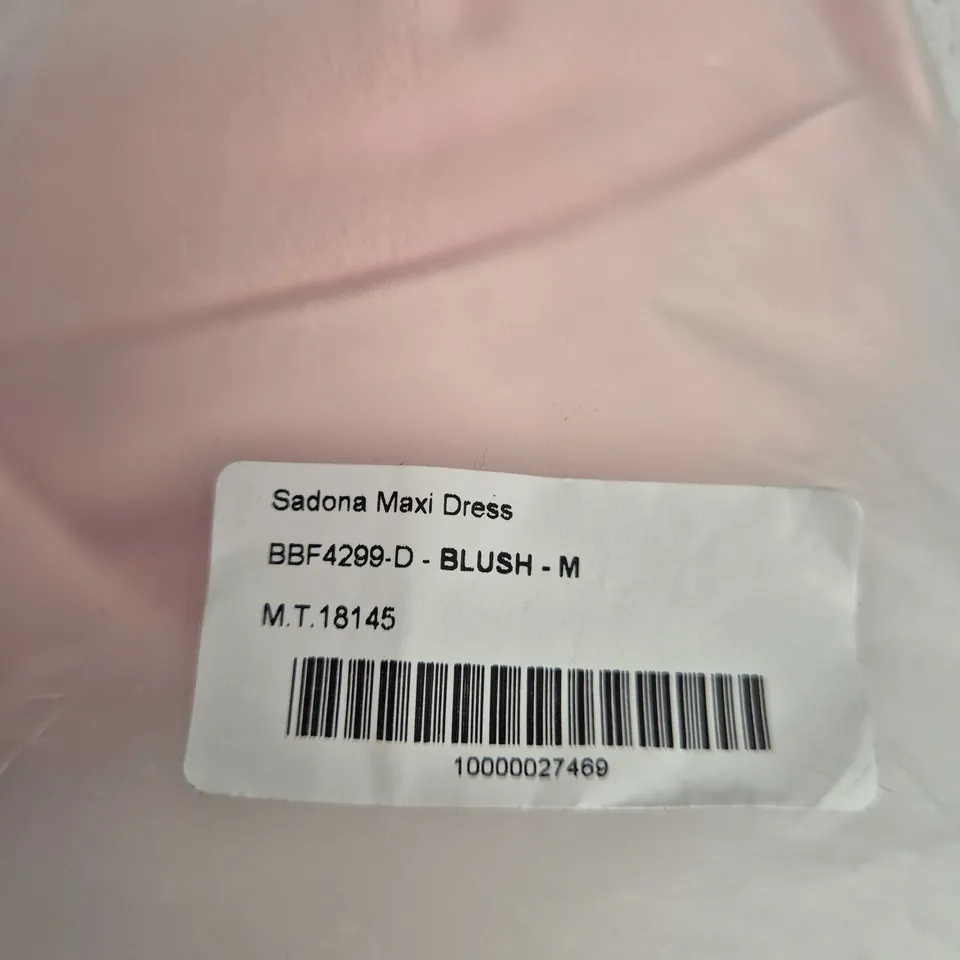 BAGGED BABYBOO SADONA MAXI DRESS – BLUSH – SIZE M