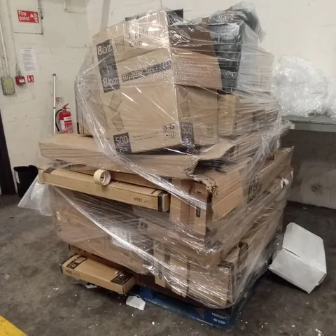 PALLET OF ASSORTED HOUSEHOLD GOODS AND PRODUCTS TO INCLUDE; LAPTOP TRAYS, SHOPPING CART, HOT WATER DISPENSER ETC