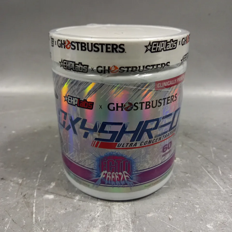 SEALED EHPLABS X GHOSTBUSTERS OXYSHRED FOOD SUPPLEMENT IN ECTO FREEZE 344G