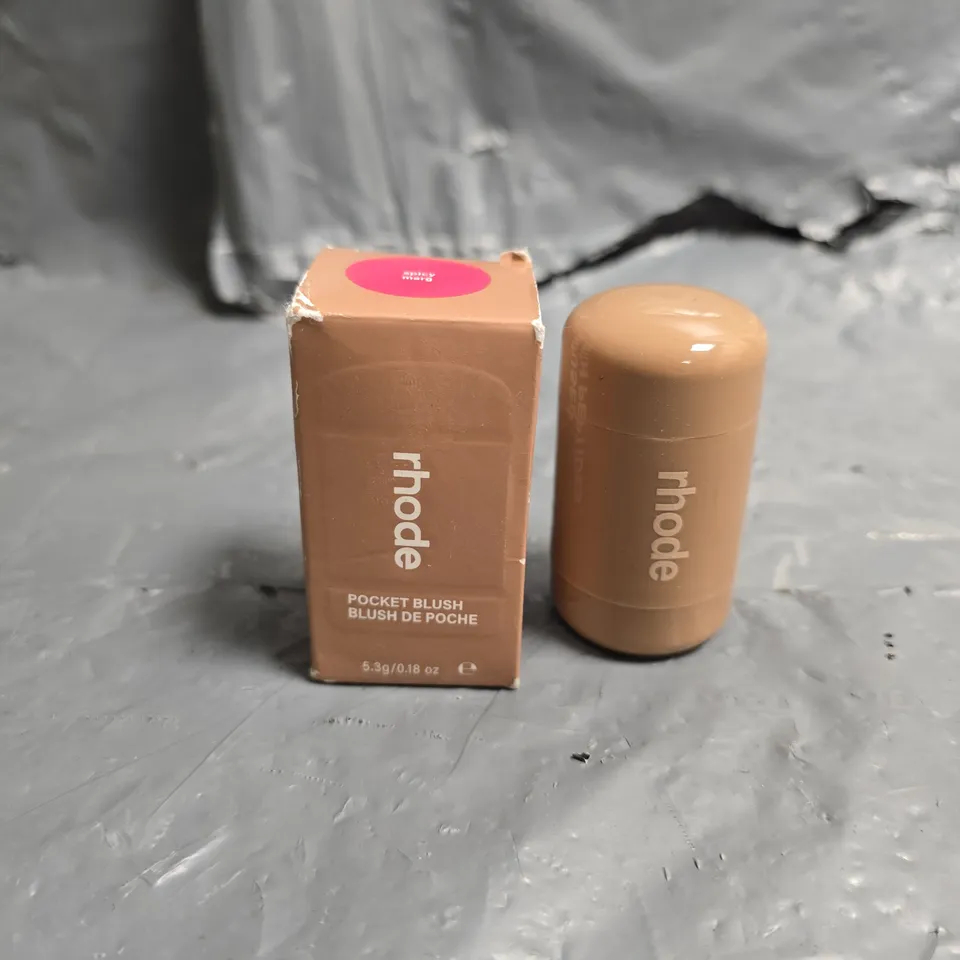 BOXED RHODE POCKET BLUSH IN SPICY MARG 5.3G