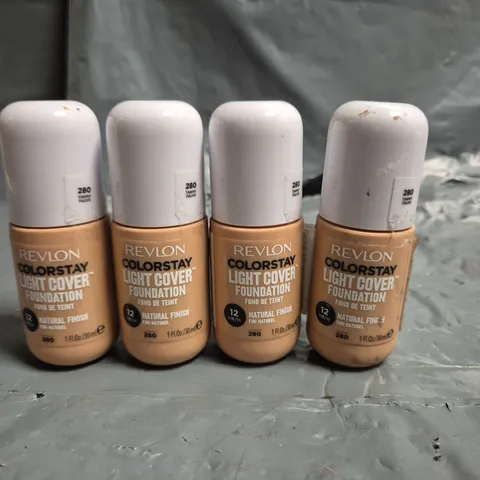 LOT OF APPROXIMATELY 55 REVLON COLOURSTAY LIGHT COVER 30ML FOUNDATIONS - 280 TAWNY FAUVE