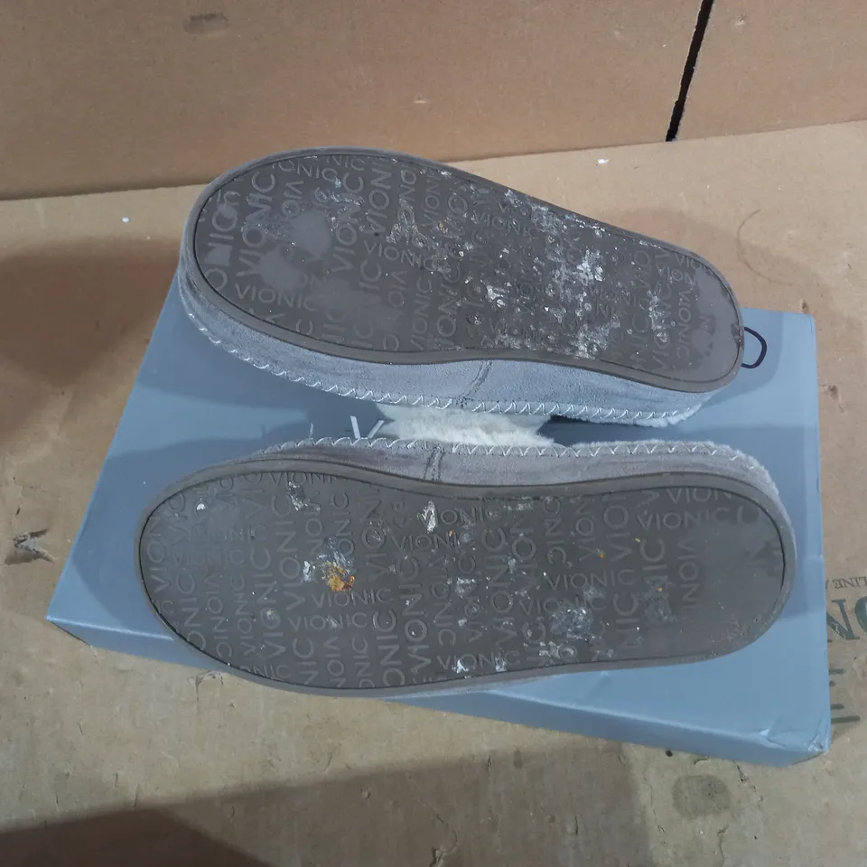 VIONIC GRACE SLIPPER GREY SIZE 3