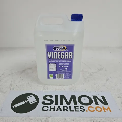 PRIDE VINEGAR, 5 LITRES BOTTLE