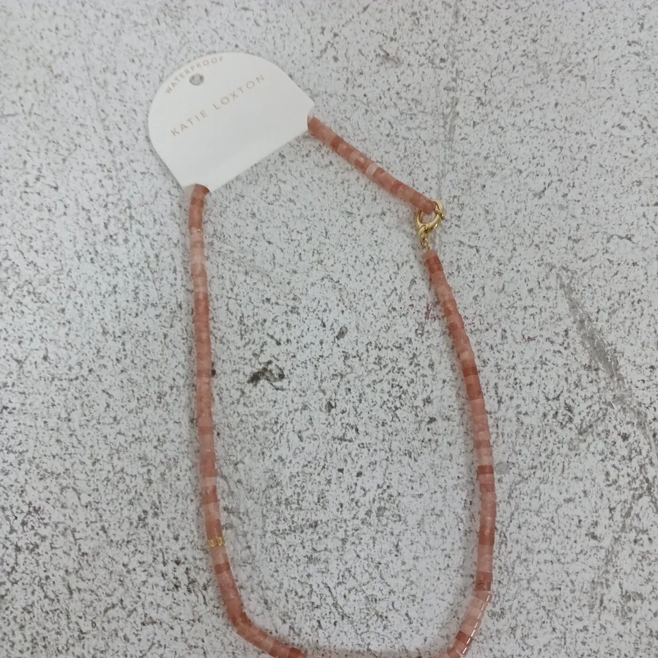 KATIE LOXTON PINK BEADED NECKLACE