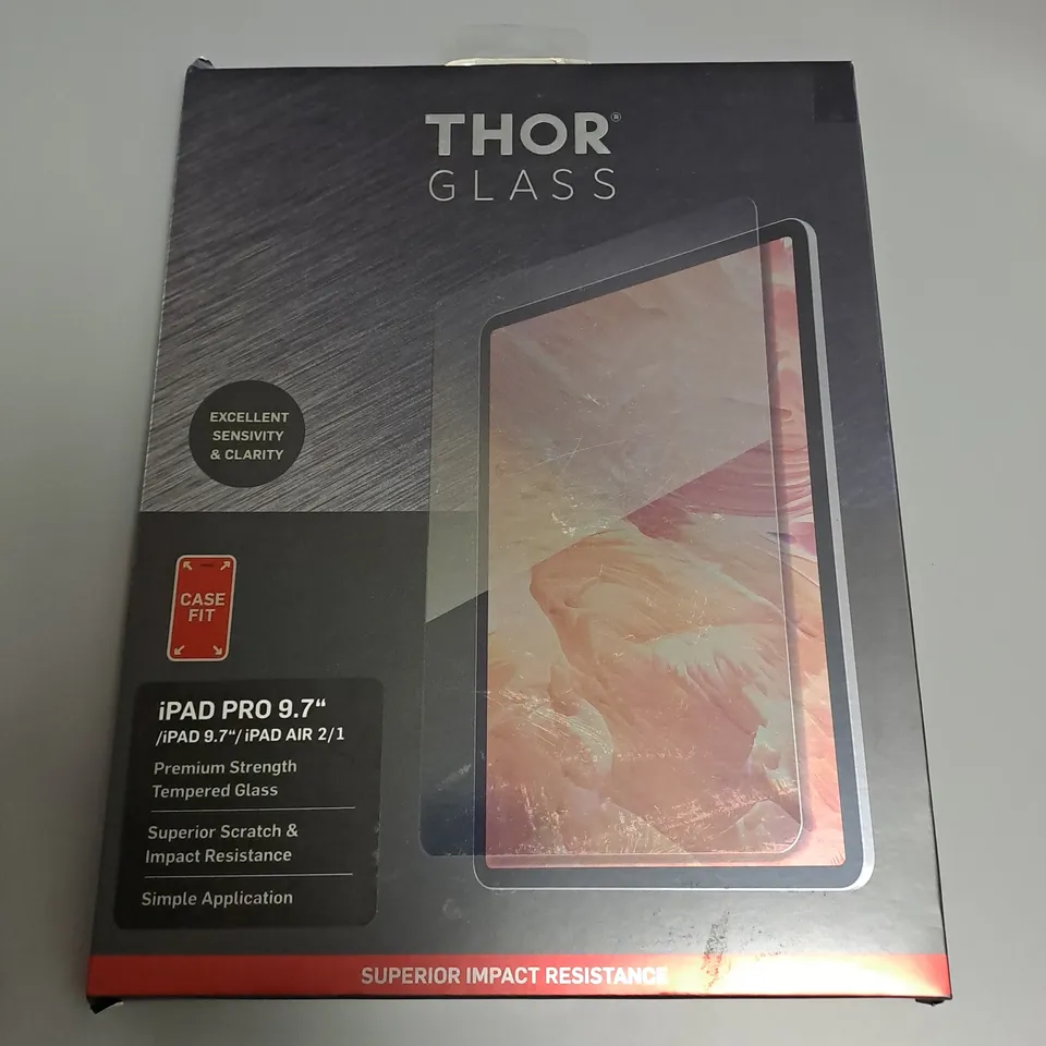 THOR GLASS IPAD PRO 9.7" PREMIUM STRENGTH TEMPERED GLASS PROTECTOR