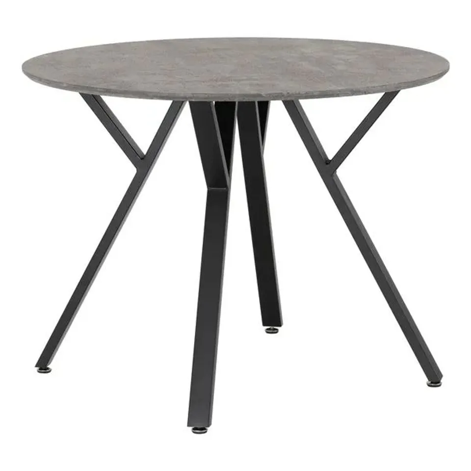 BOXED ATHENS ROUND DINING TABLE - CONCRETE EFFECT (2 BOXES)