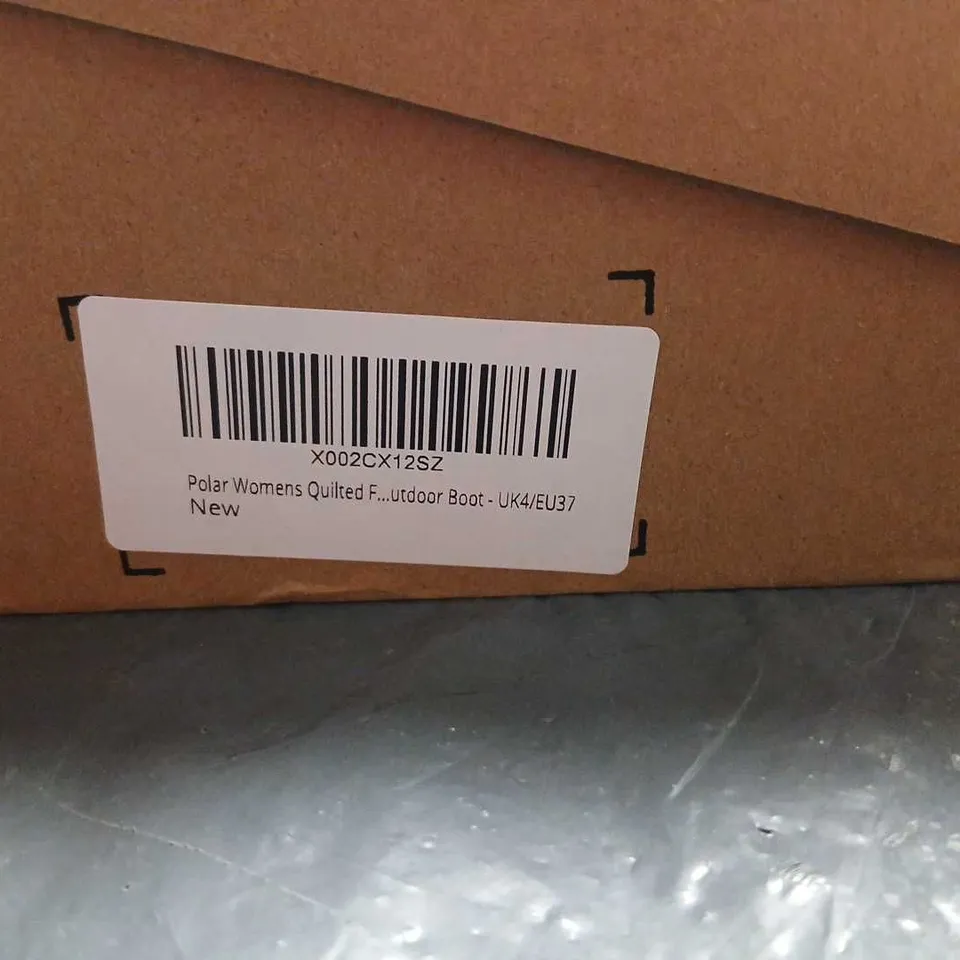 POLAR WOMEN'S QUILTED OUTDOOR BOOT - WHITE, UK4 (EU37)