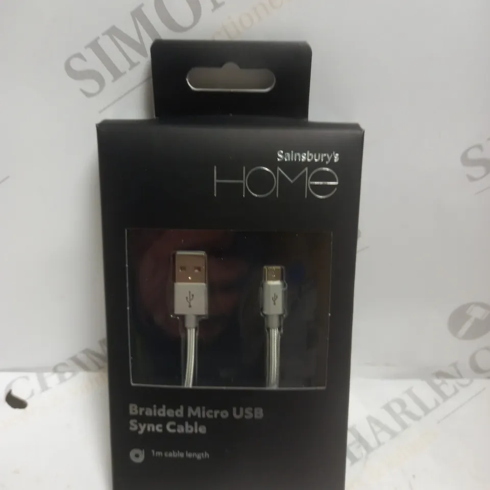 APPROXIMATELY 10 BOXED JS BRAIDED MICRO USB SYNC/CHARGE CABLES - 1M