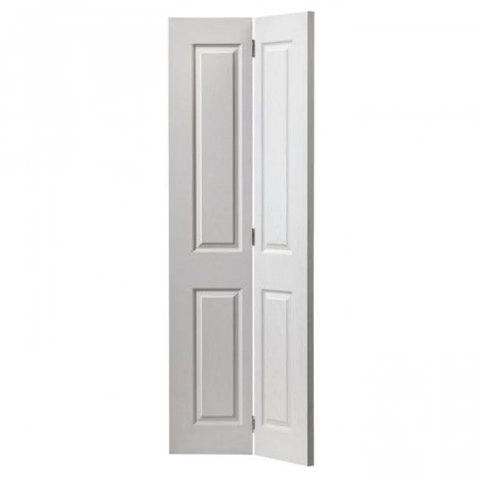 BOXED CANTERBURY BI-FOLDING PRIMED DOOR- NATURAL // SIZE: 35 X 1981 X 762MM 