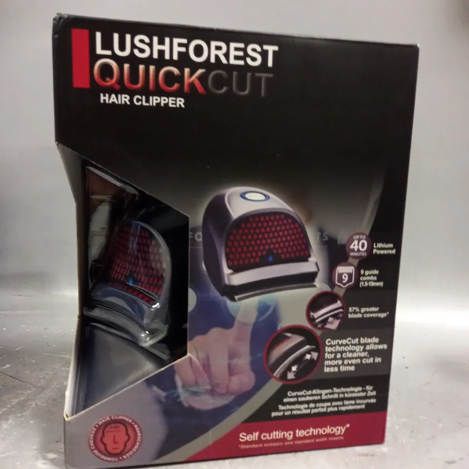 BOXED LUSHFOREST QUICK CUT HAIR CLIPPERS 