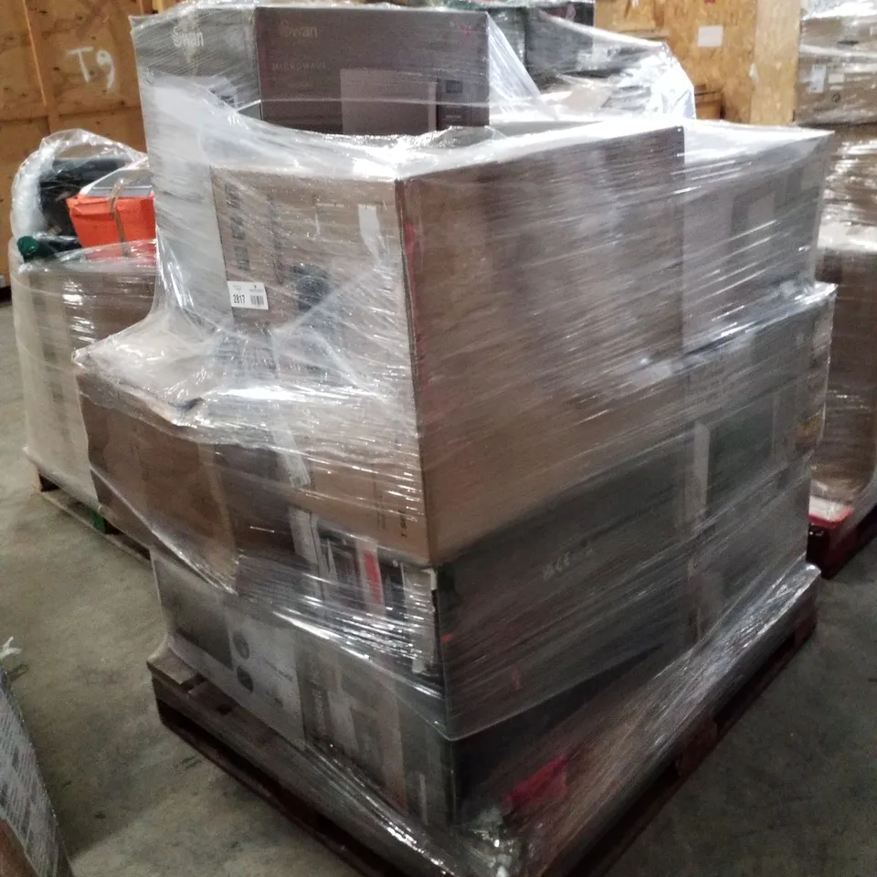 PALLET OF APPROXIMATELY 12 UNPROCESSED RAW RETURN MICROWAVES TO INCLUDE;