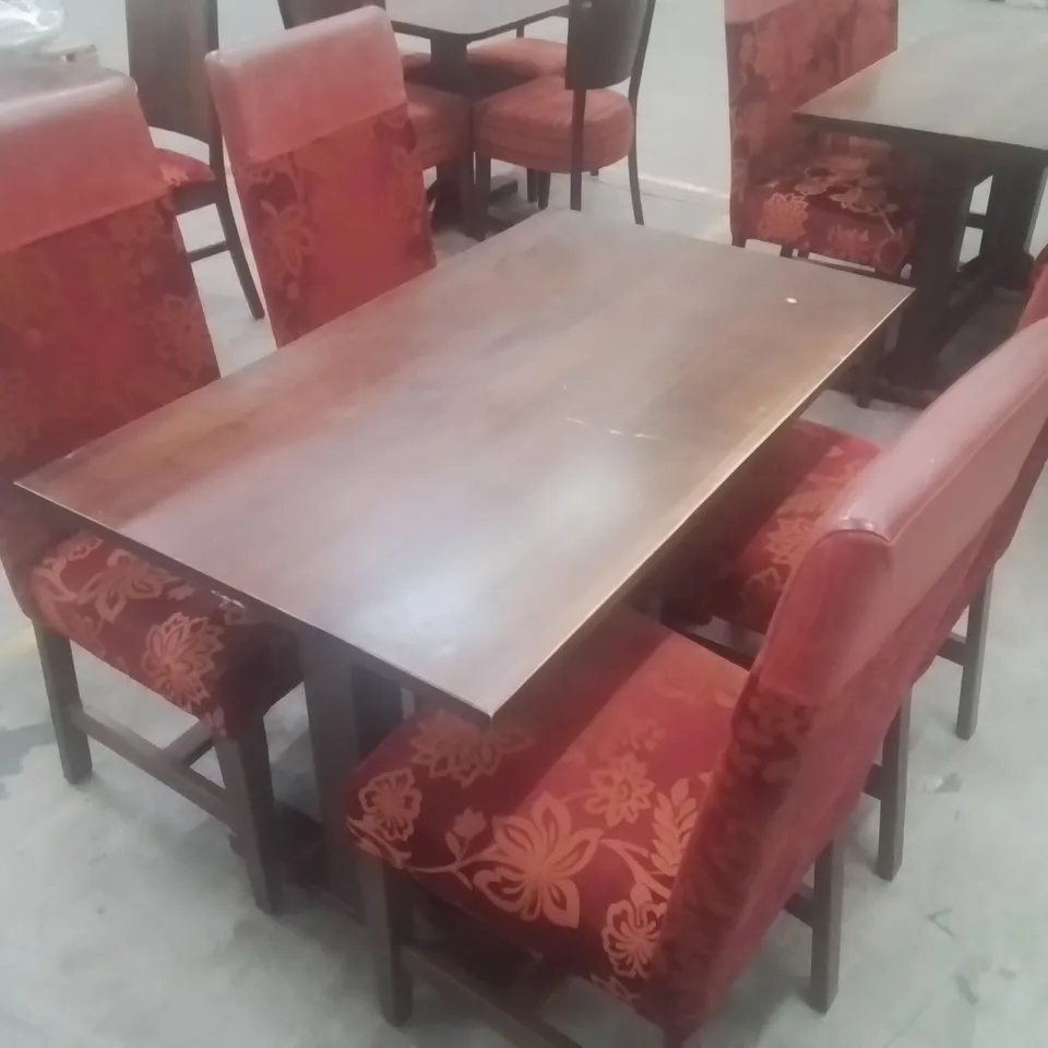 PUB RESTAURANT DINING TABLE WITH 4 CHAIRS
