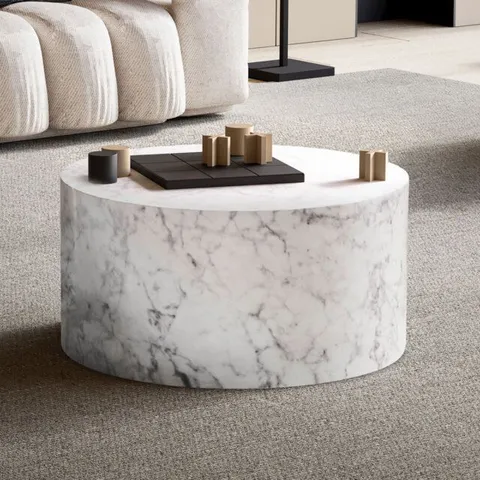 BOXED CAVID COFFEE TABLE IN MARBLE EFFECT (1 BOX)