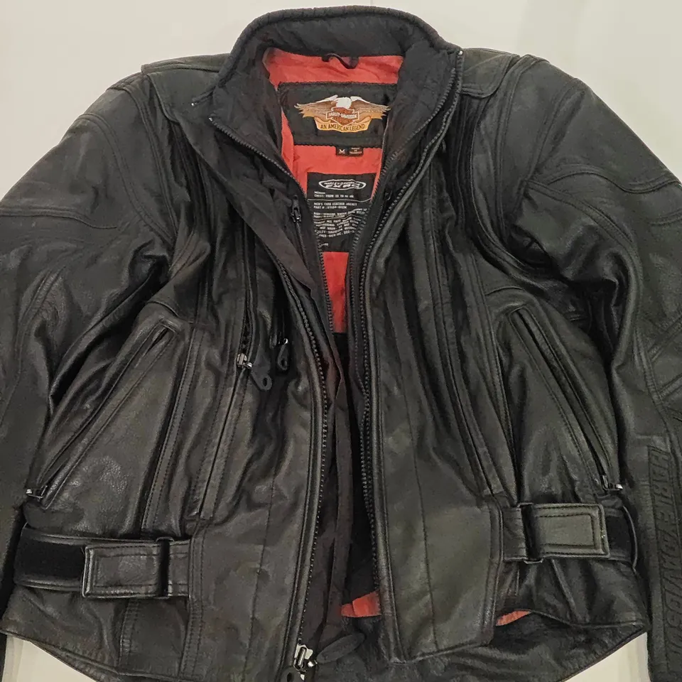 HARLEY DAVIDSON MENS FXRG LEATHER JACKET - MED CHEST 38-41"