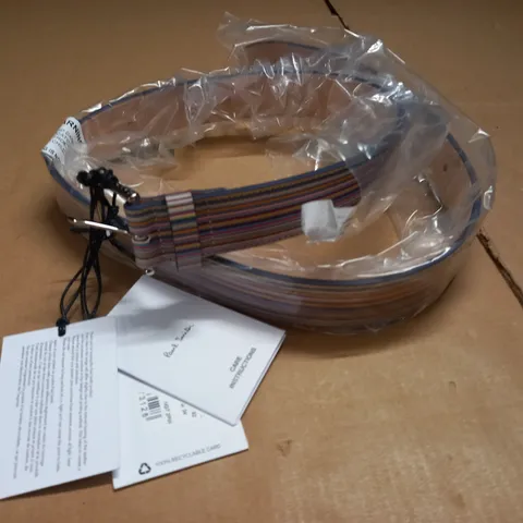 PAUL SMITH STRIPED BELT IN MULTI