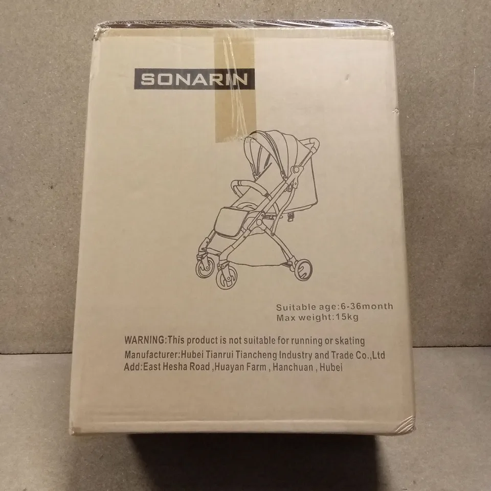 BRAND NEW BOXED SONARIN BABY STROLLER - PURPLE