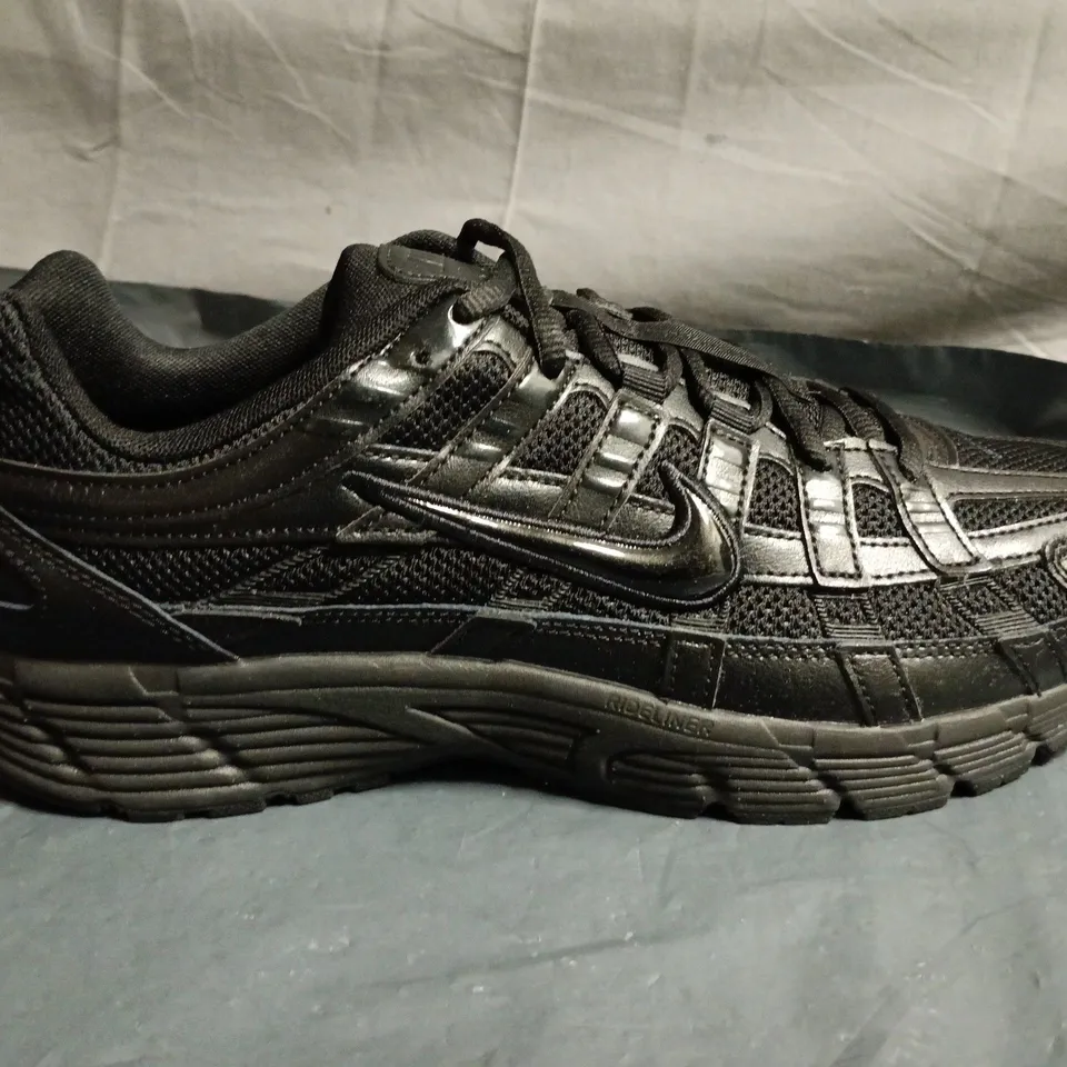 UNBOXED PAIR OF NIKE P-6000 TRANERS - TRIPLE BLACK - UK SIZE 9.5