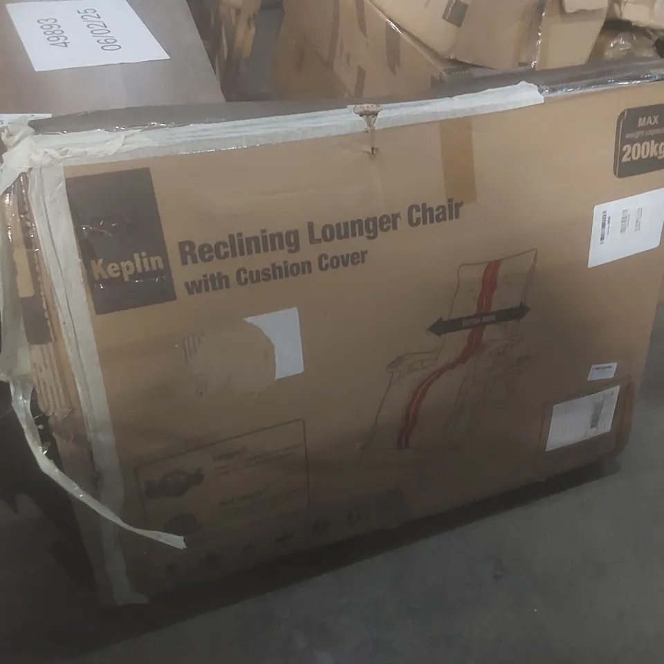 BOXED KEPLIN RECLINING LOUNGER CHAIR