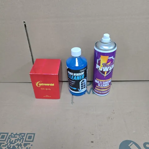 LARGE QUANTITY OF ASSORTED ITEMS TO INCLUDE PURPLE POWER SURFACE CLEANER, NANO WINDOW CLEANER, JADE GOODY PERFUME, ETC - COLLECTION ONLY