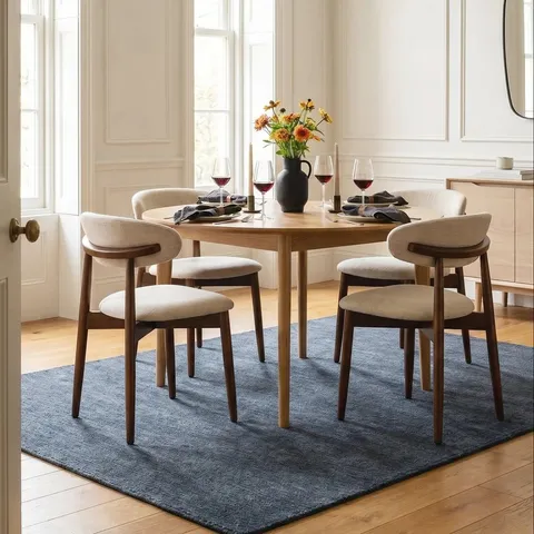 BOXED COLAMY DINING CHAIRS (SET OF 2) - CAMEL (1 BOX)